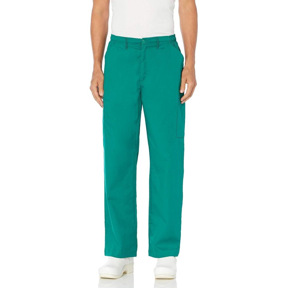 Wink WonderWORK Scrubs for Men, Cargo Scrub Pants(Hunter Green)