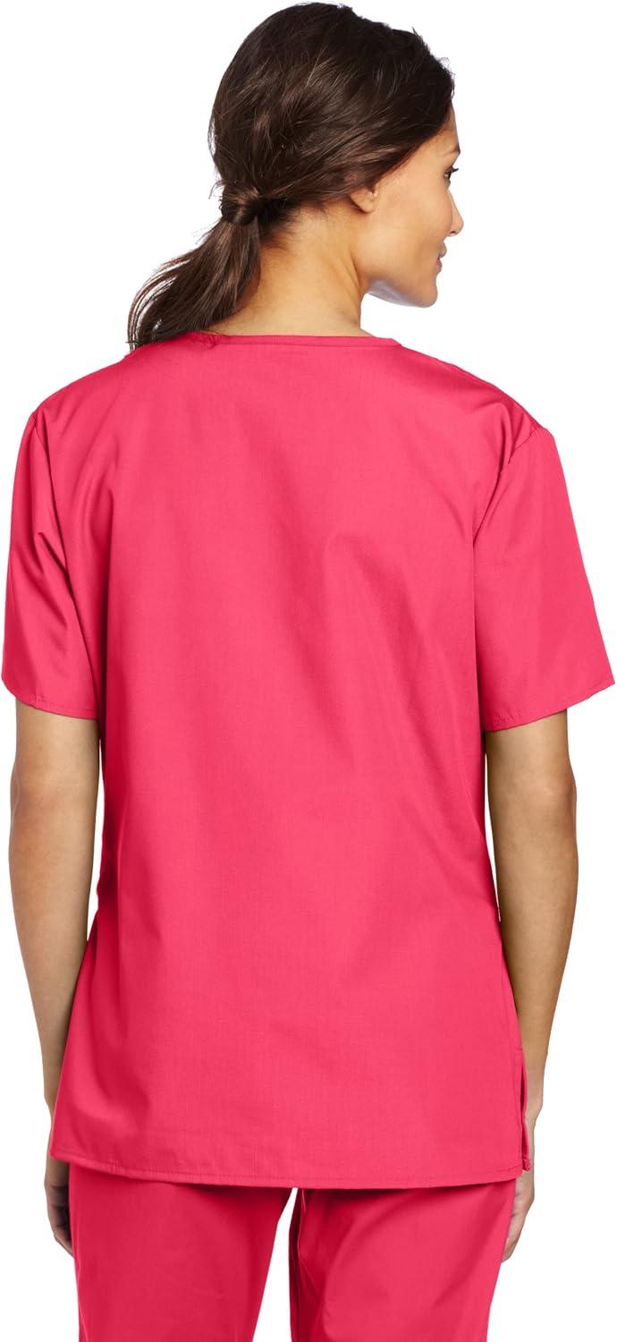 WonderWink Women’s Origins Bravo Scrub Top(Hot Pink)