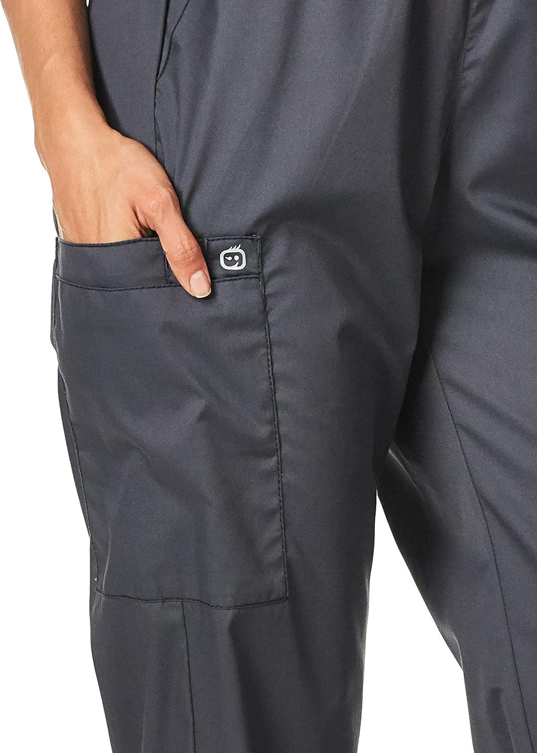 WonderWink Women’s Tall Wonderwork Women’s Pull-On Cargo Scrub Pant Tall(Pewter)