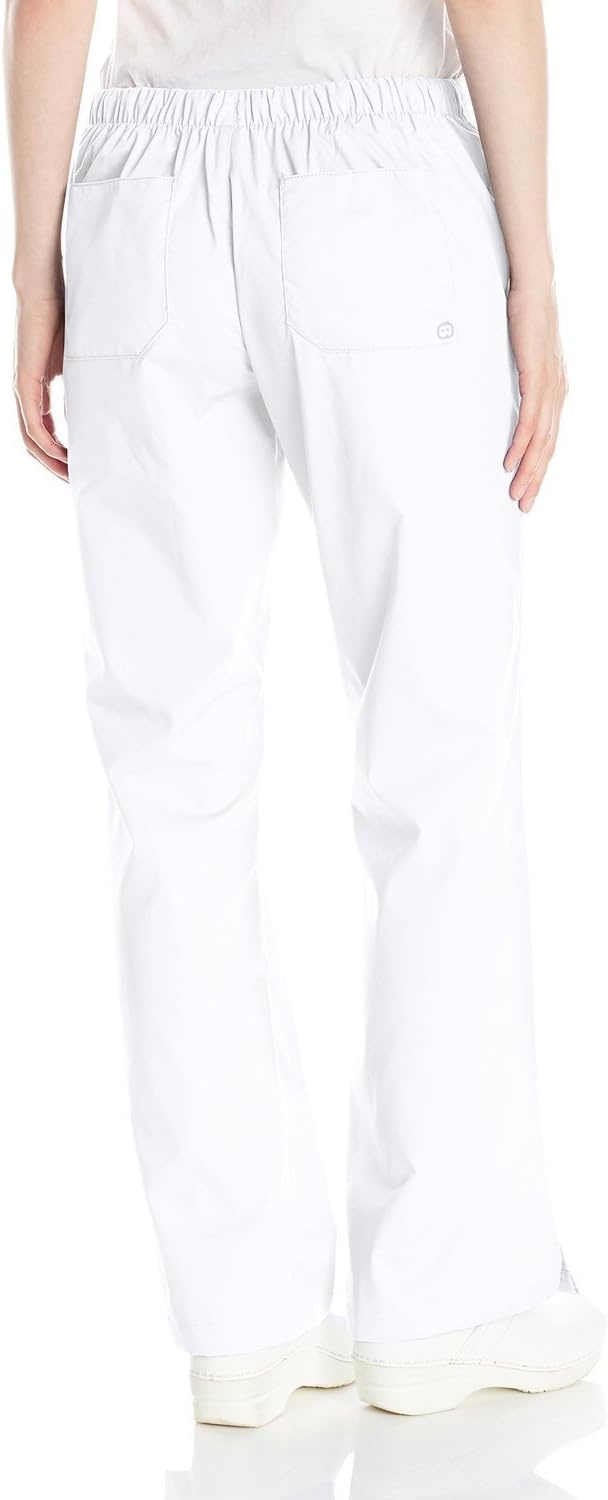 Wink Boundless Women’s Flare Leg Scrub Pant(White)