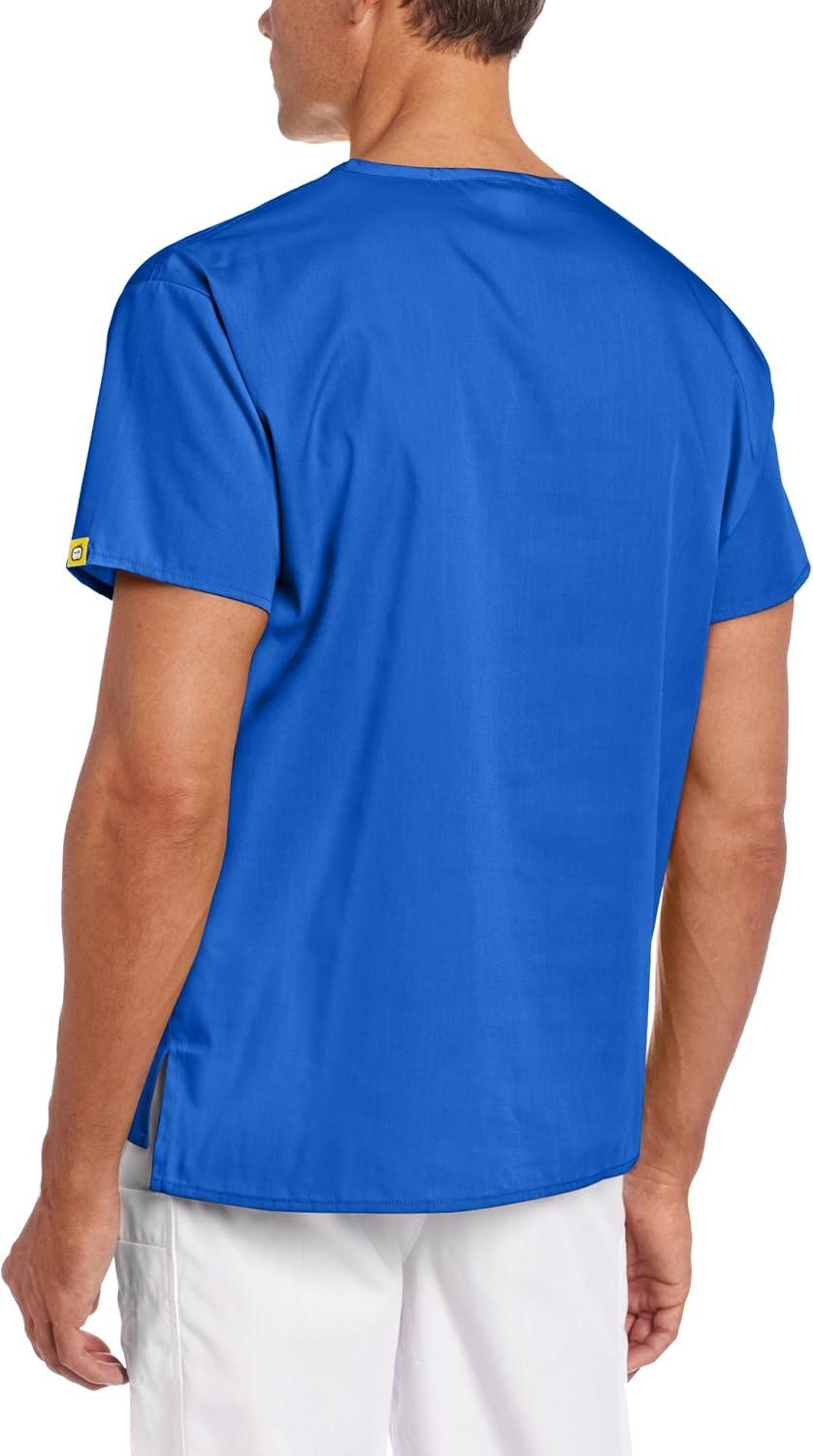 WonderWink Men’s Big The Alpha Unisex V-Neck Scrub Top(Royal)