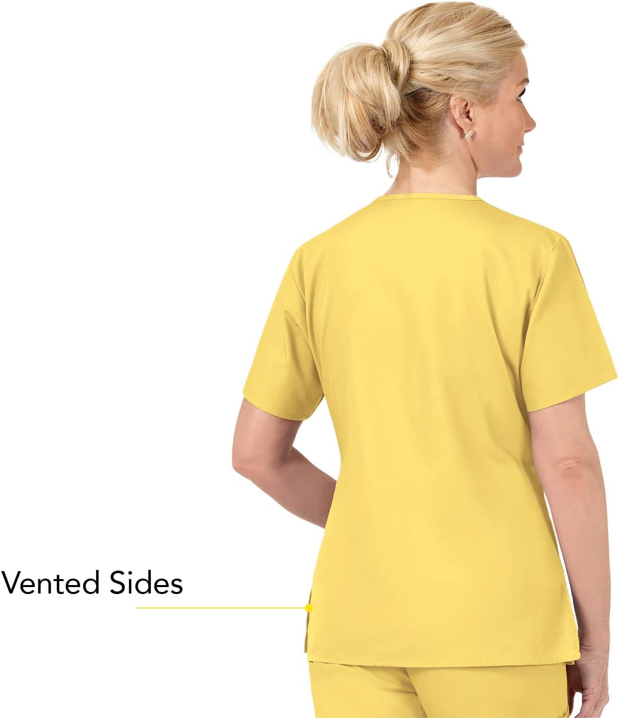 WonderWink Women’s Origins Bravo Scrub Top(Yellow)