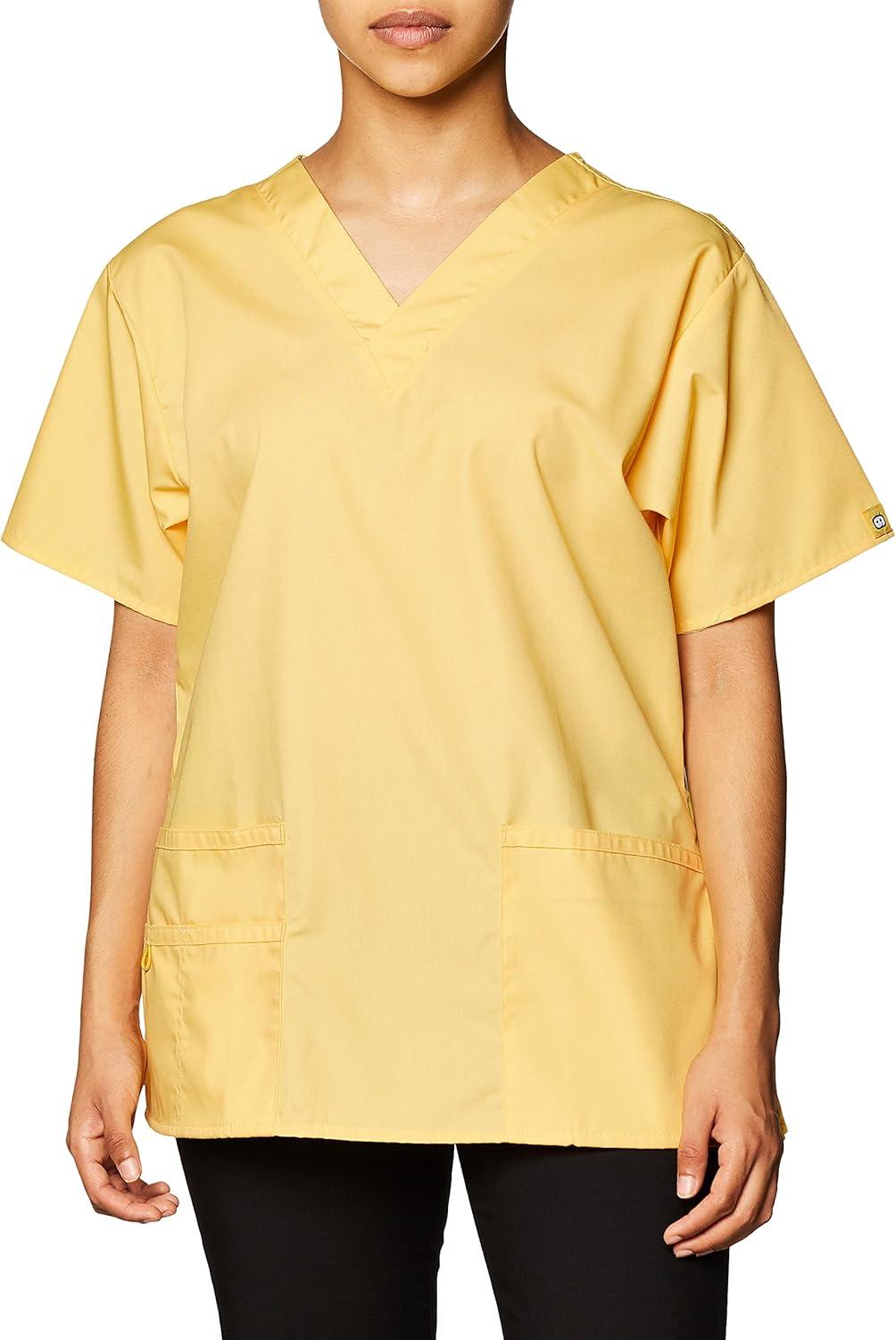 WonderWink Women’s Origins Bravo Scrub Top(Yellow)