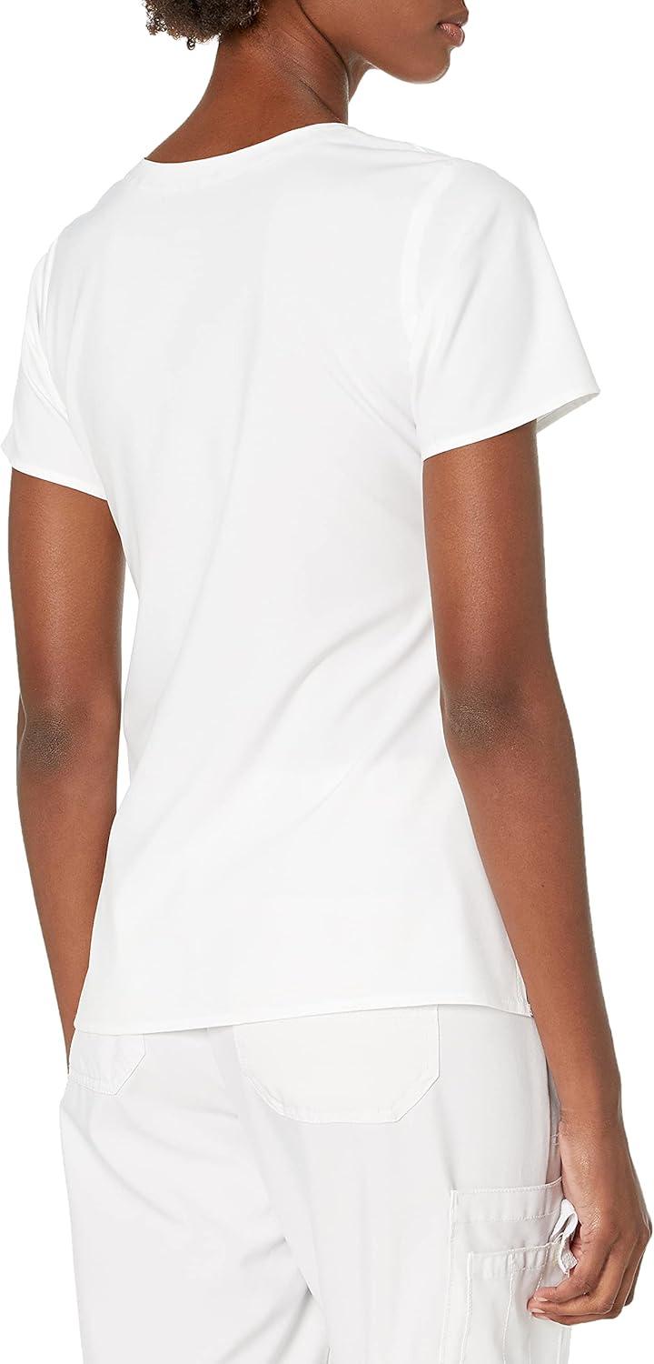 WonderWink Womens Women’s Mock Wrap Scrub Top(White)