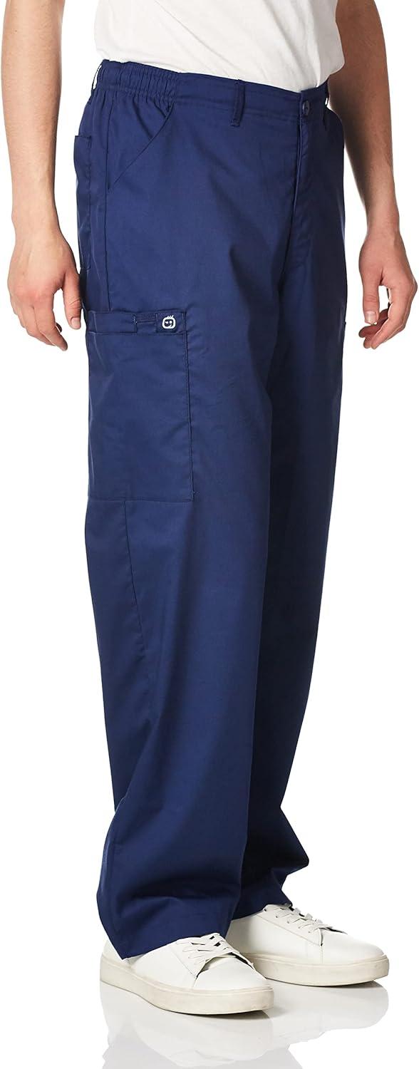 Wink WonderWORK Scrubs for Men, Cargo Scrub Pants(Navy)