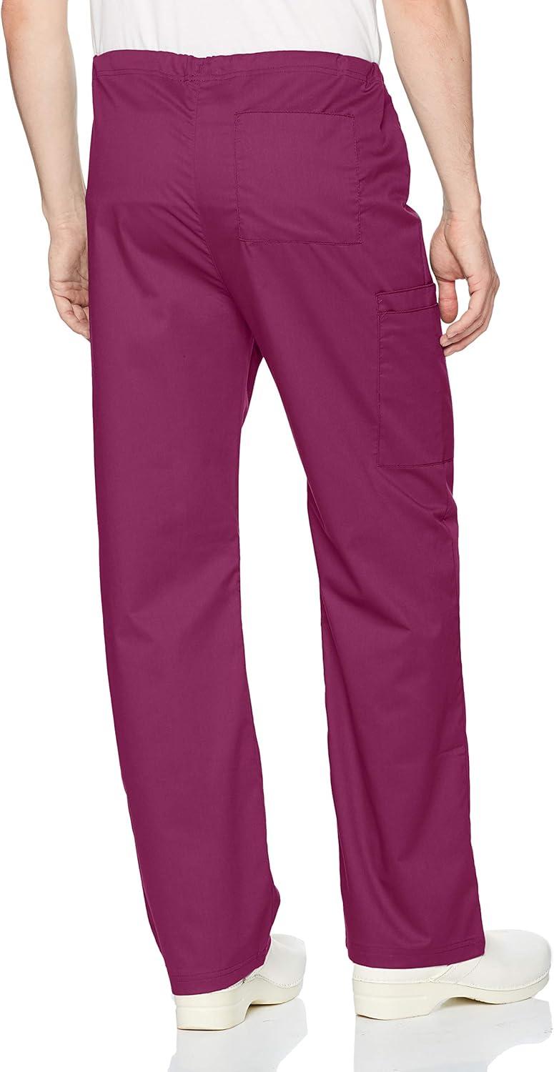 WonderWink Unisex-Adult Drawstring Cargo Pant(Wine)
