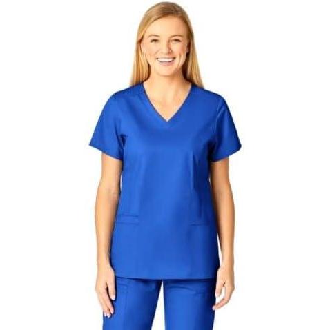 WonderWink Womens Verity V-Neck Top(Royal)