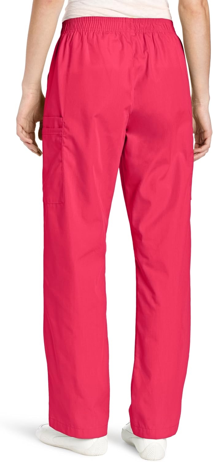 WINK Origins Quebec -Women’s Full Elastic Cargo Scrub Pant(Hot Pink)
