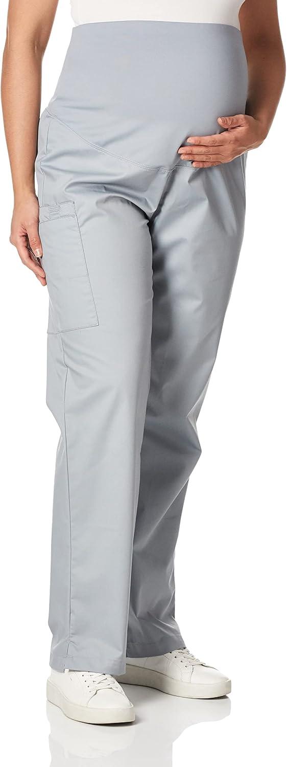 Wink WonderWORK Scrubs for Maternity Cargo Scrub Pants(Grey)