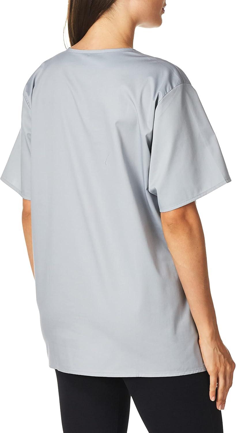 WonderWink Unisex-Adult Unisex V-Neck Top(Grey)