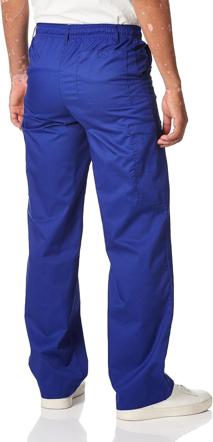 Wink WonderWORK Scrubs for Men, Cargo Scrub Pants(Galaxy Blue)