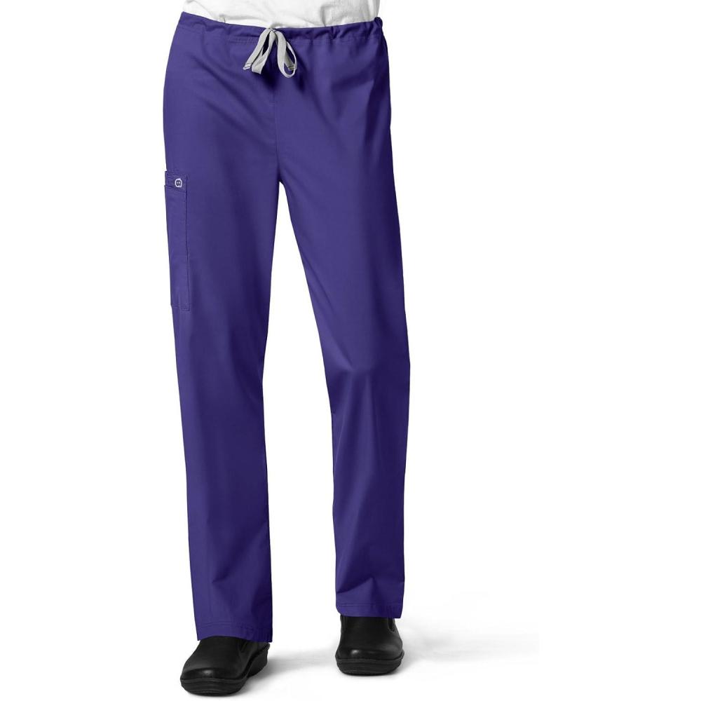 WonderWink Unisex-Adult Drawstring Cargo Pant(Grape)