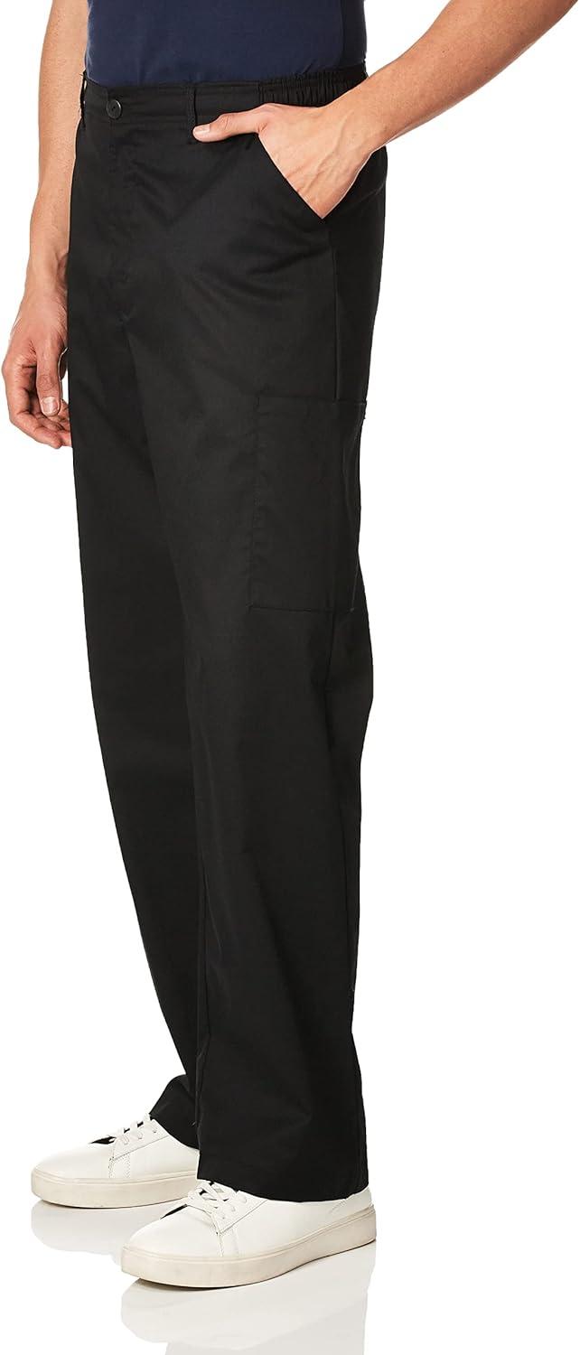 Wink WonderWORK Scrubs for Men, Cargo Scrub Pants(Black)