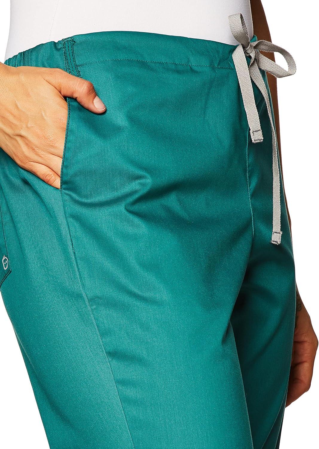 Wink WonderWORK Scrubs for Women, Flare Leg Scrub Pants(Hunter)