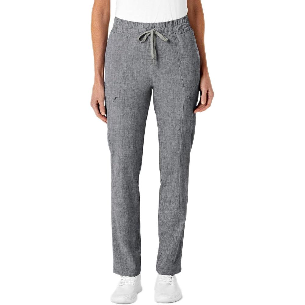 Renew Women’s High Waist Slim Leg Scrub Pant(Grey Heather)