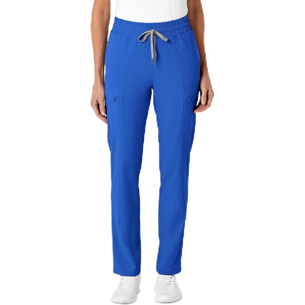 Renew Women’s High Waist Slim Leg Scrub Pant(Royal)
