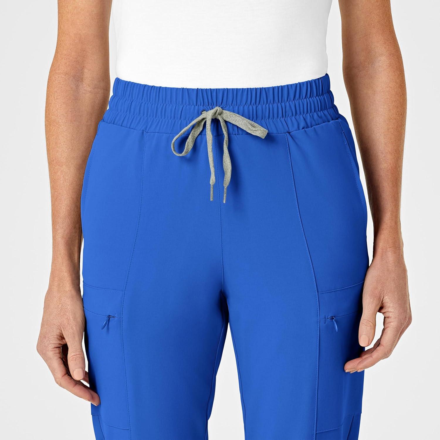 Renew Women’s High Waist Slim Leg Scrub Pant(Royal)