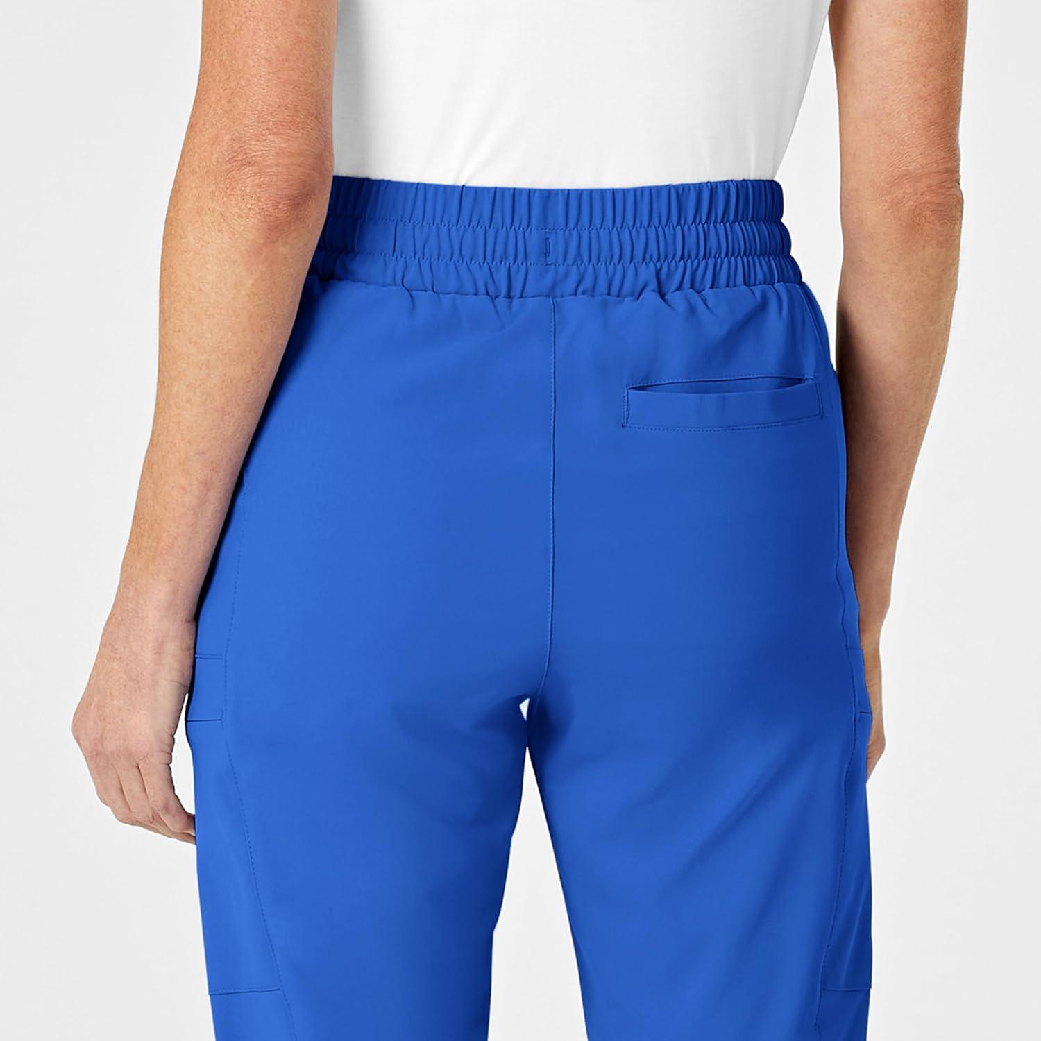 Renew Women’s High Waist Slim Leg Scrub Pant(Royal)
