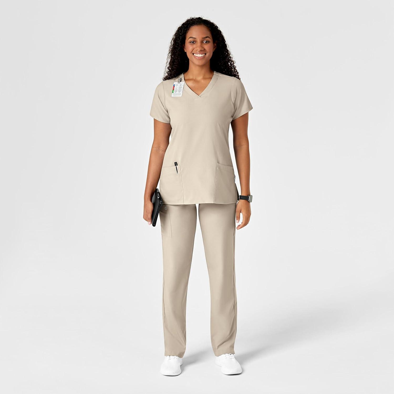 WonderWink Petite Women’s Drawstring Pant(Khaki)