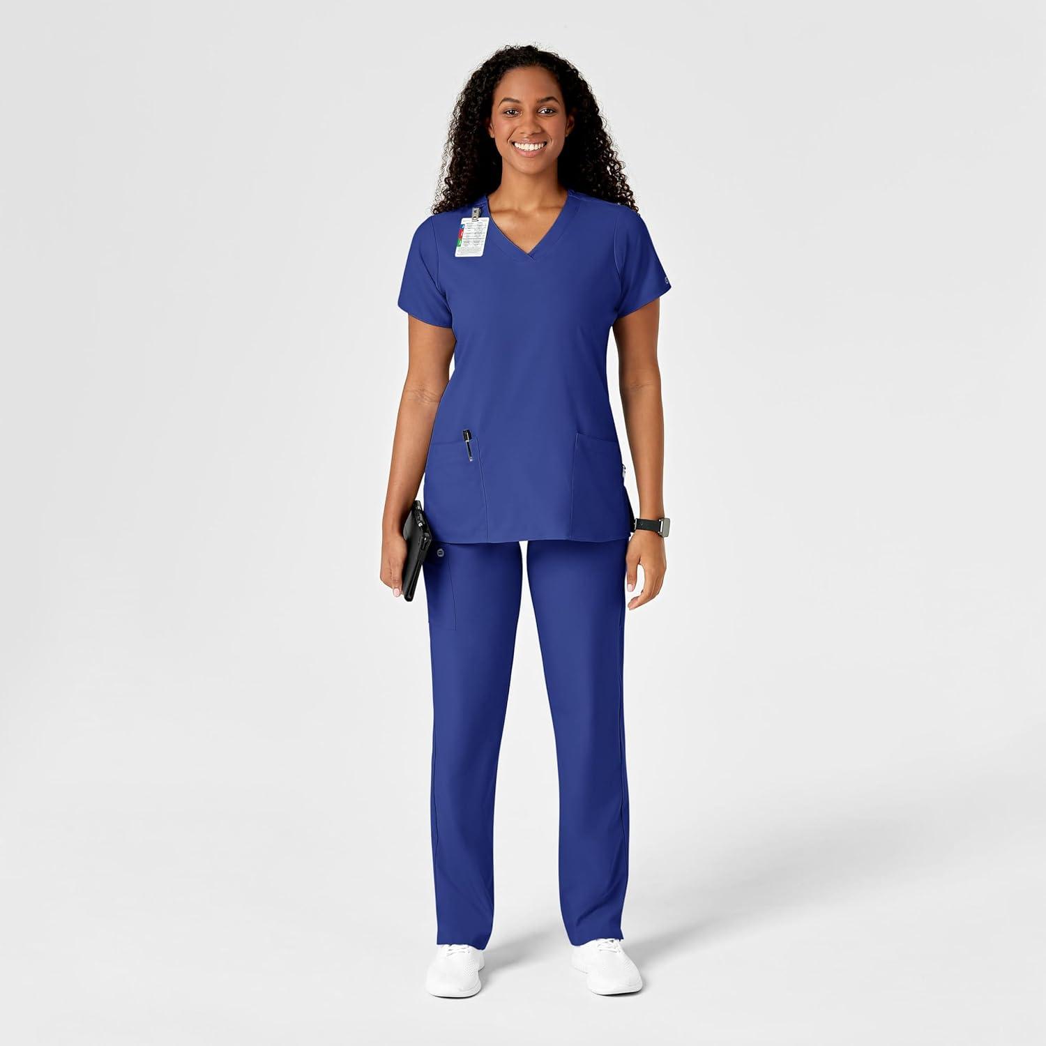 WonderWink Petite Women’s Drawstring Pant(Galaxy Blue)