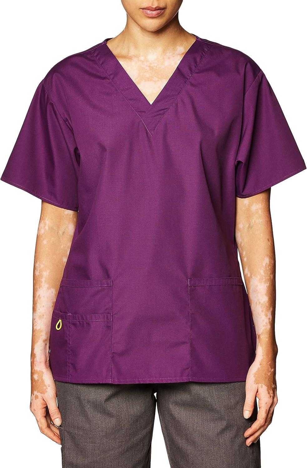 WonderWink Women’s Origins Bravo Scrub Top(Eggplant)