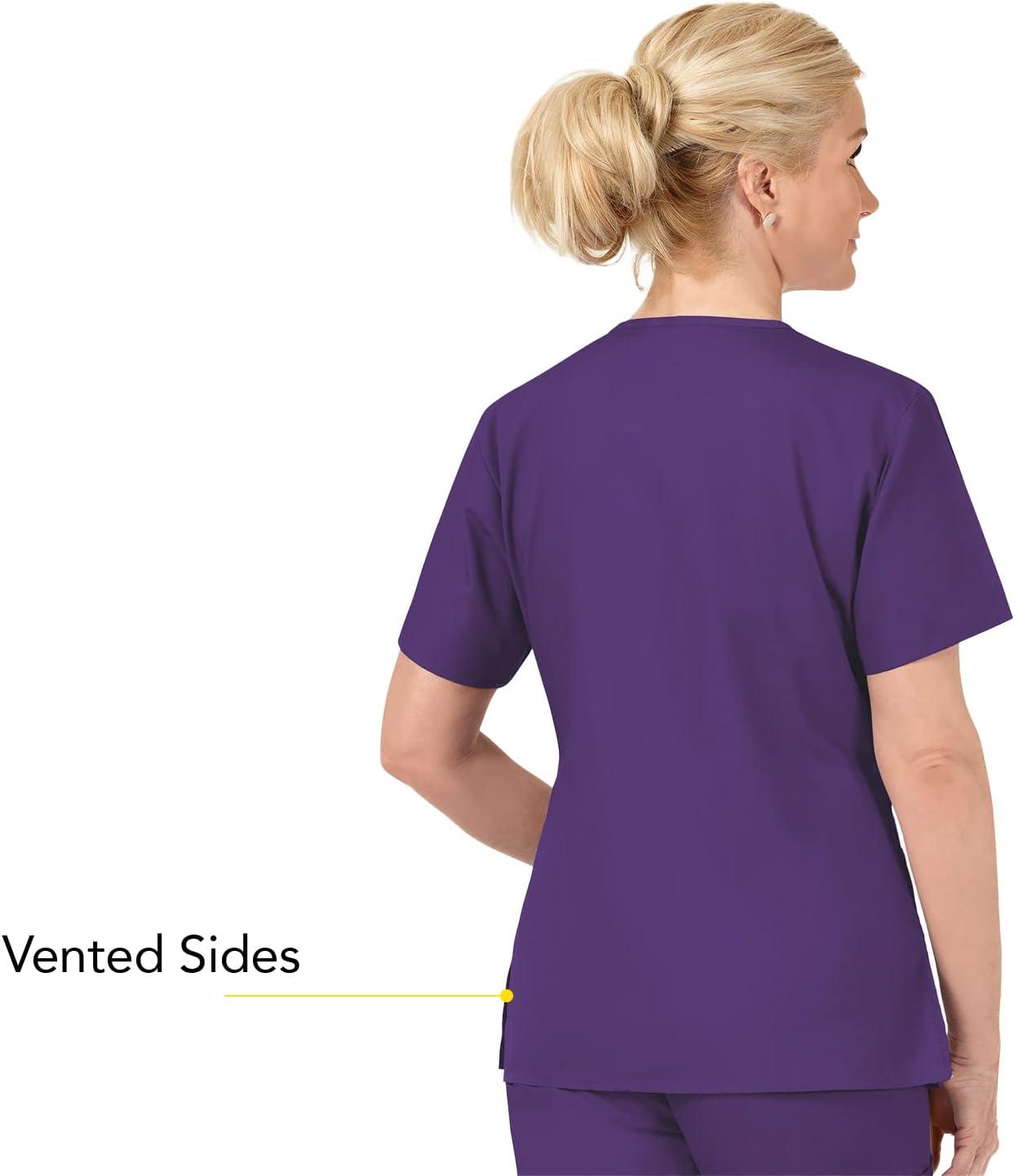 WonderWink Women’s Origins Bravo Scrub Top(Eggplant)