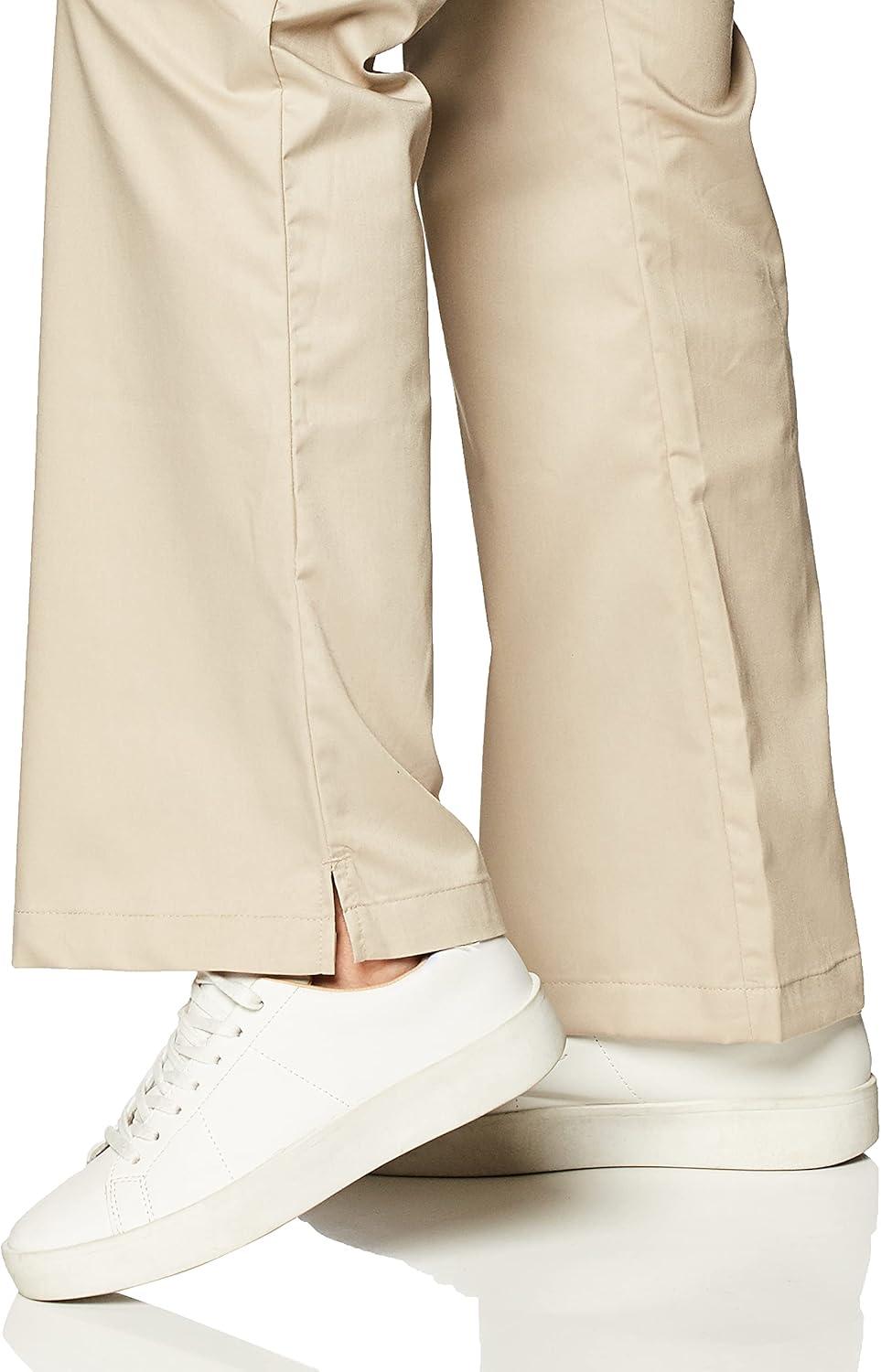 Wink WonderWORK Scrubs for Women, Flare Leg Scrub Pants(Khaki)