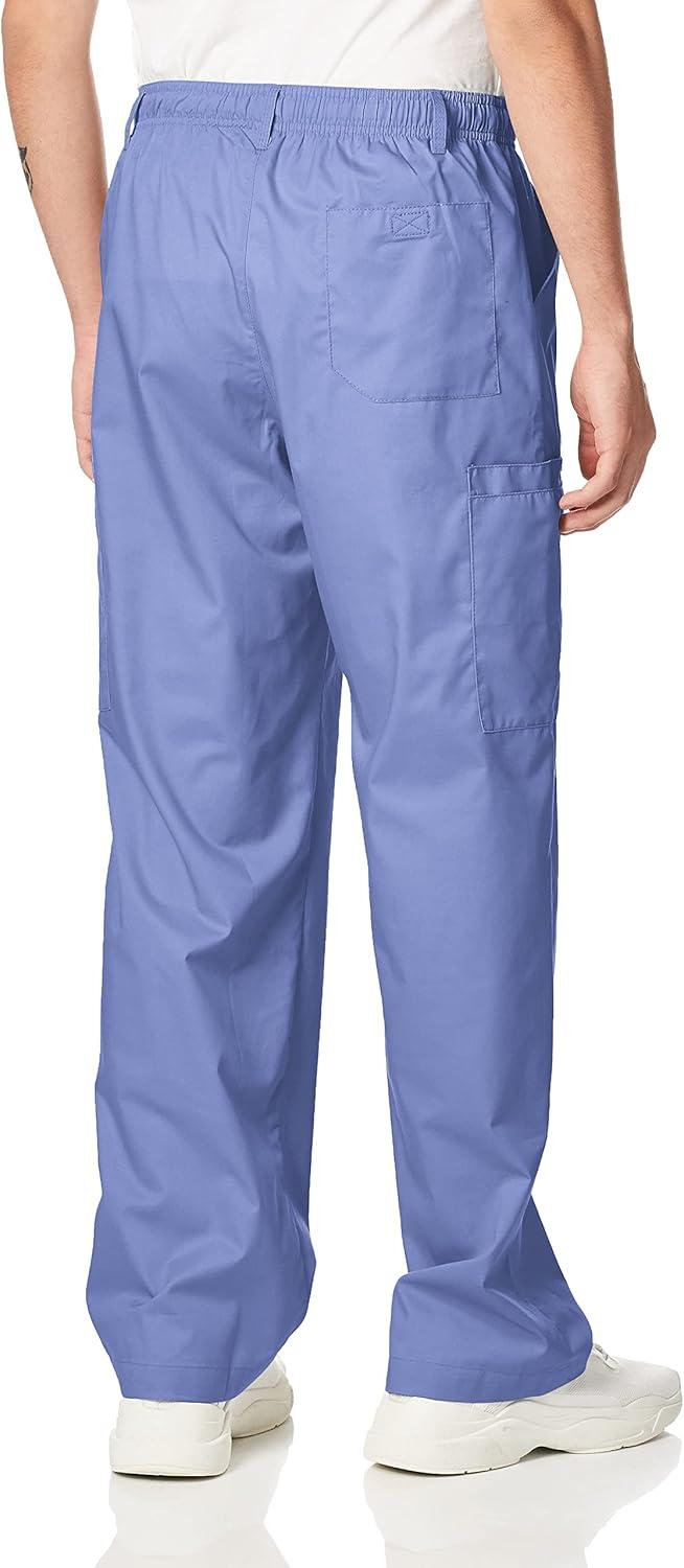 Wink WonderWORK Scrubs for Men, Cargo Scrub Pants(Ceil Blue)