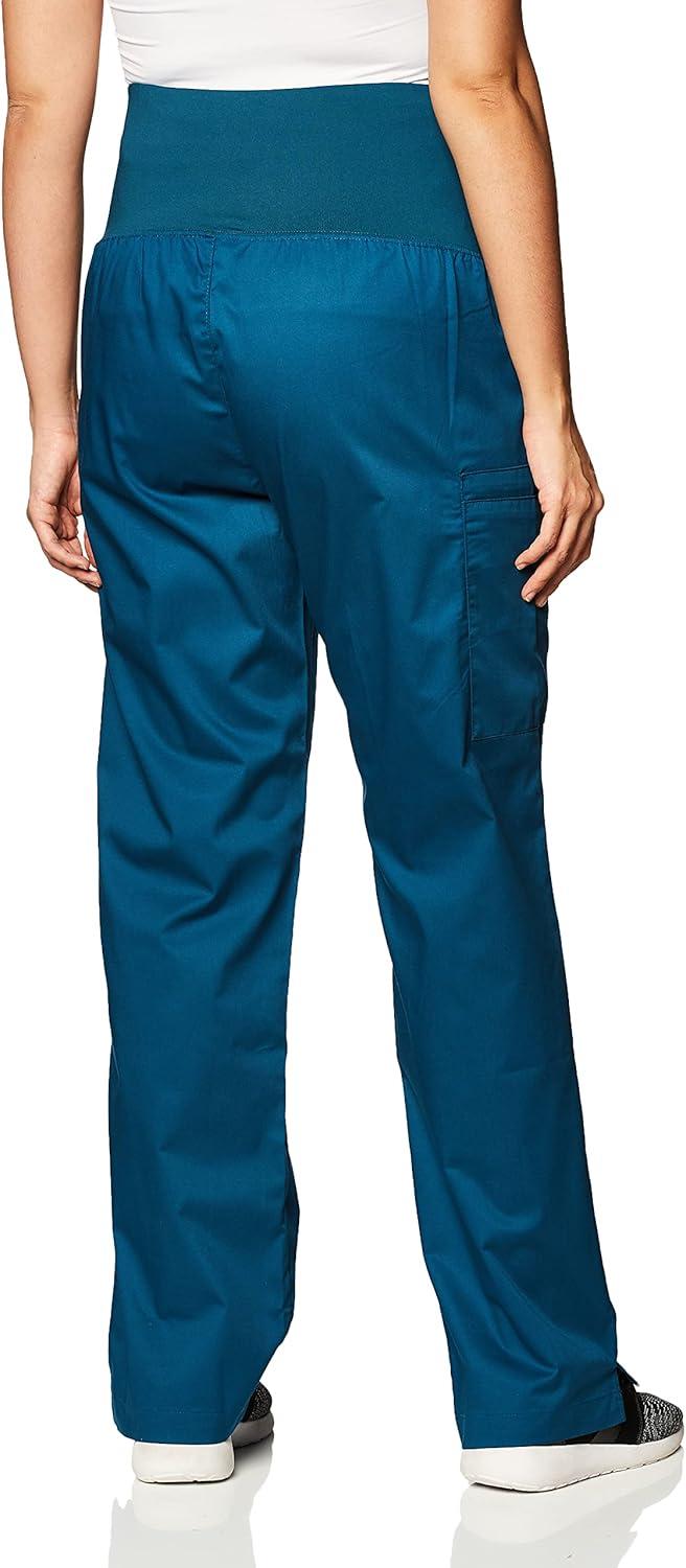 Wink WonderWORK Scrubs for Maternity Cargo Scrub Pants(Caribbean)