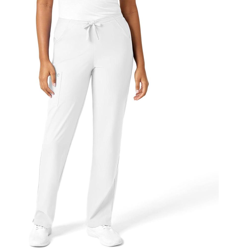 WonderWink Petite Women’s Drawstring Pant(White)