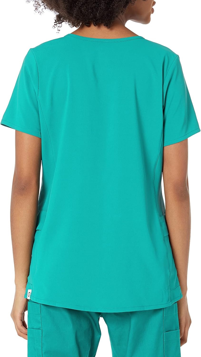WINK Renew Women’s Mock Wrap Scrub Top(Teal Blue)
