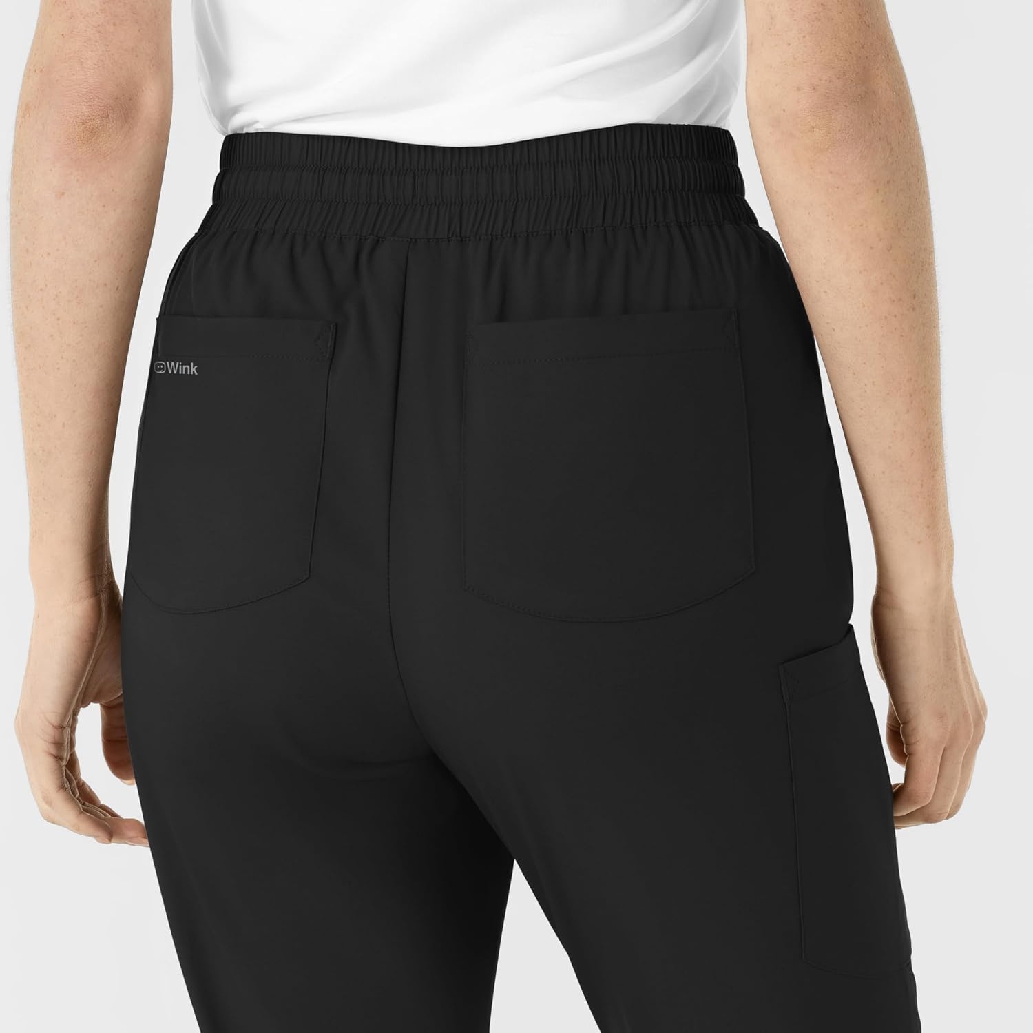 Wink Boundless Women’s Flare Leg Scrub Pant(Black)