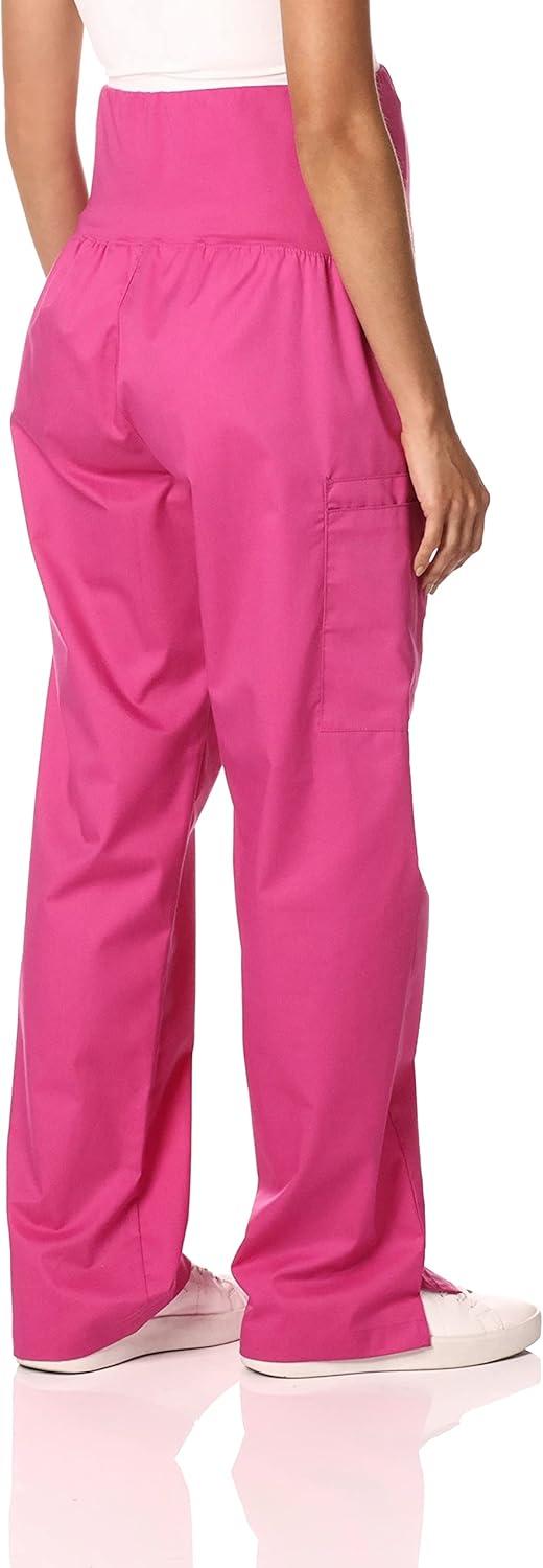 Wink WonderWORK Scrubs for Maternity Cargo Scrub Pants(Fuchsia)