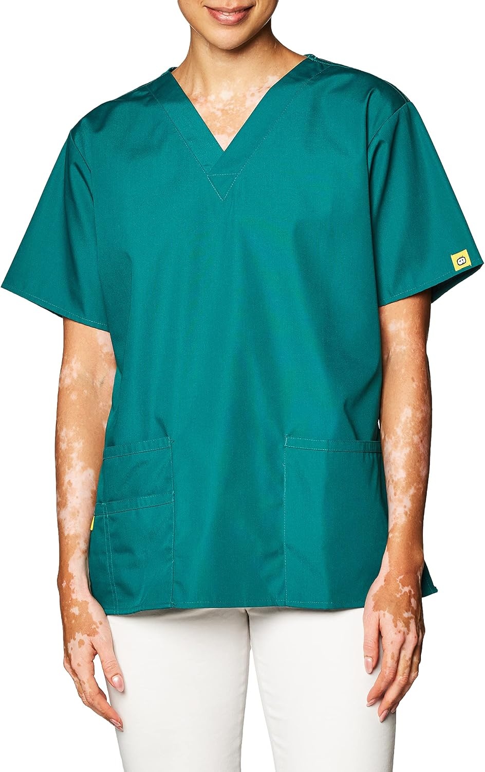 WonderWink Women’s Origins Bravo V-Neck Top(Hunter Green)