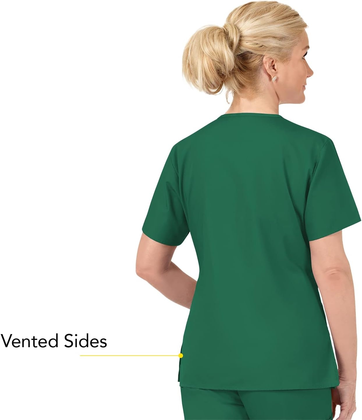 WonderWink Women’s Origins Bravo V-Neck Top(Hunter Green)