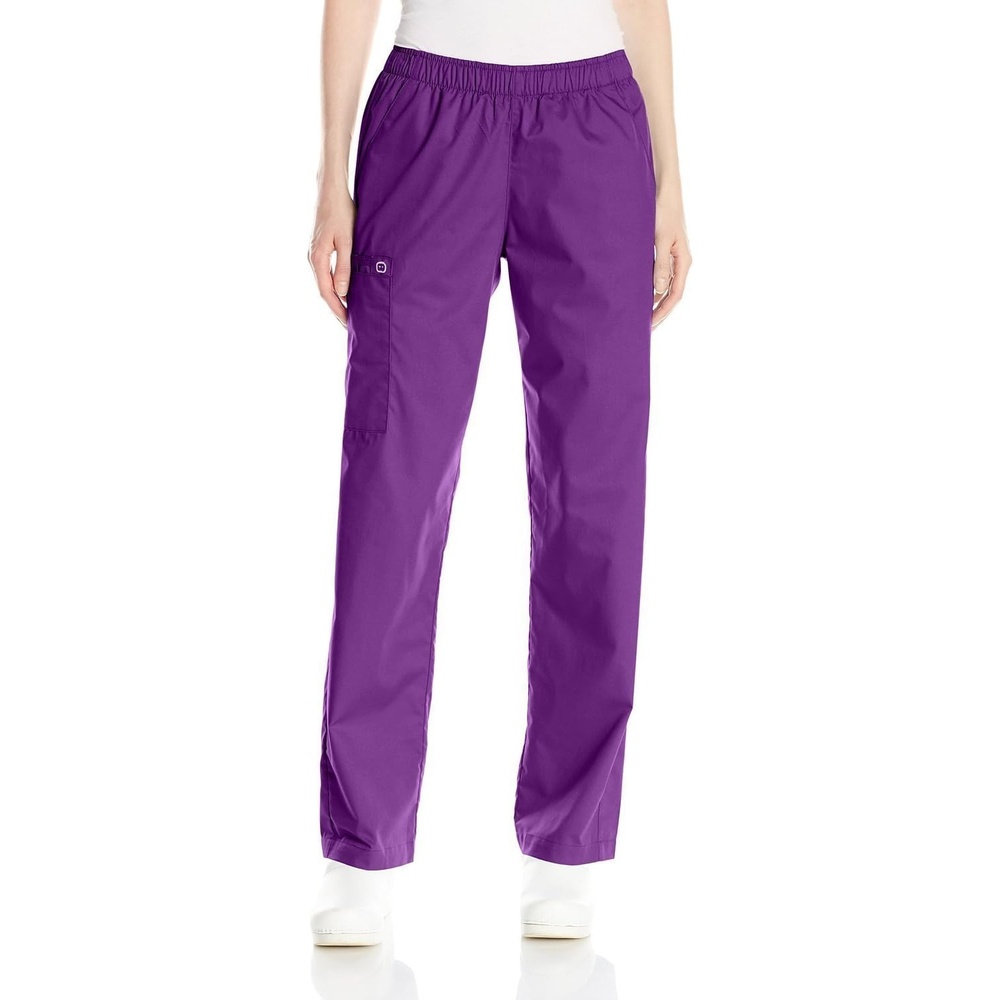 WonderWink Women’s Pull-On Cargo Pant(Eggplant)