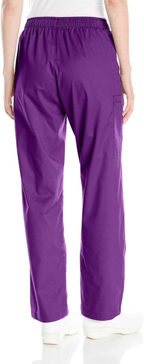 WonderWink Women’s Pull-On Cargo Pant(Eggplant)