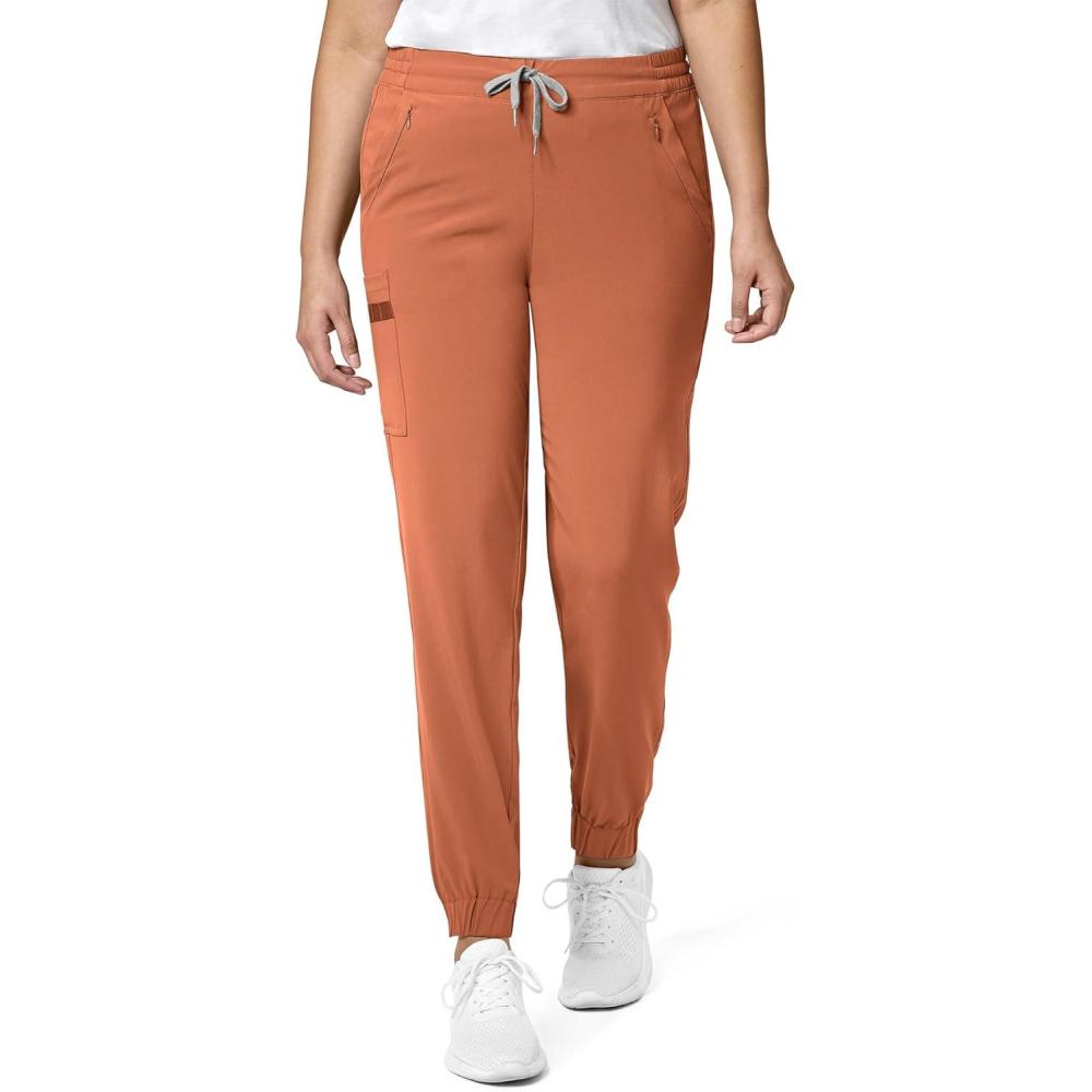 WonderWink Womens Renew Women’s Jogger Scrub Pant(Clay)