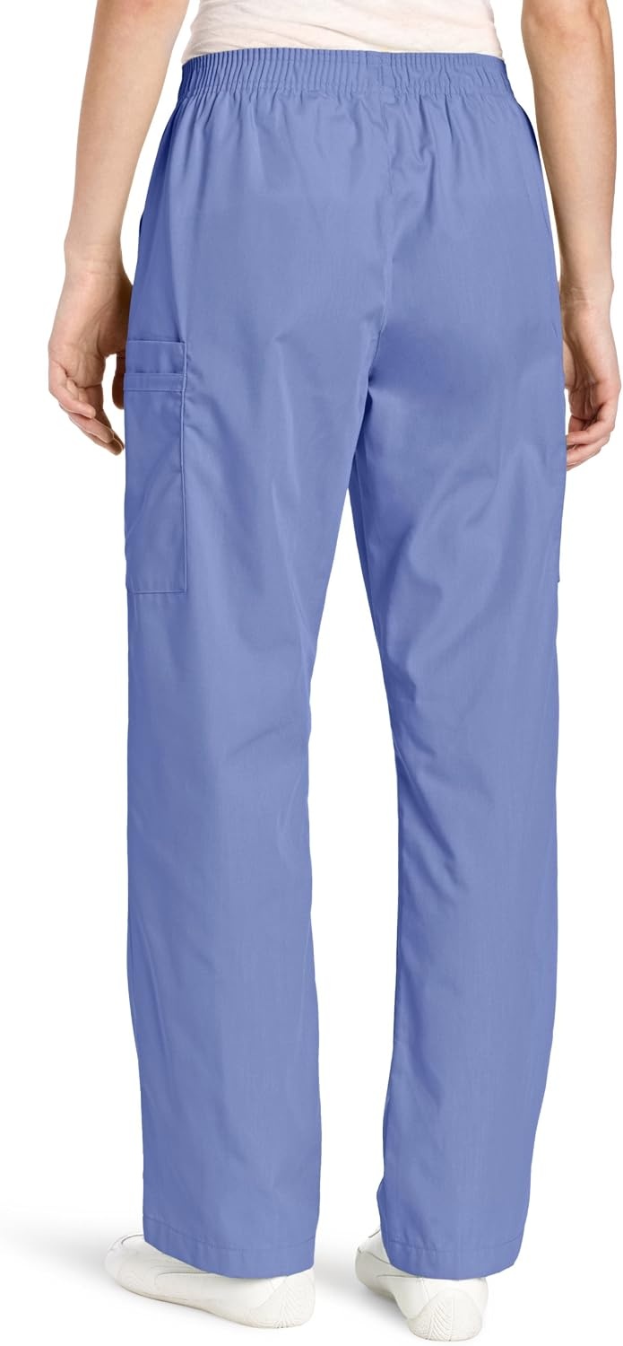 WINK Origins Quebec -Women’s Full Elastic Cargo Scrub Pant(Ceil Blue)