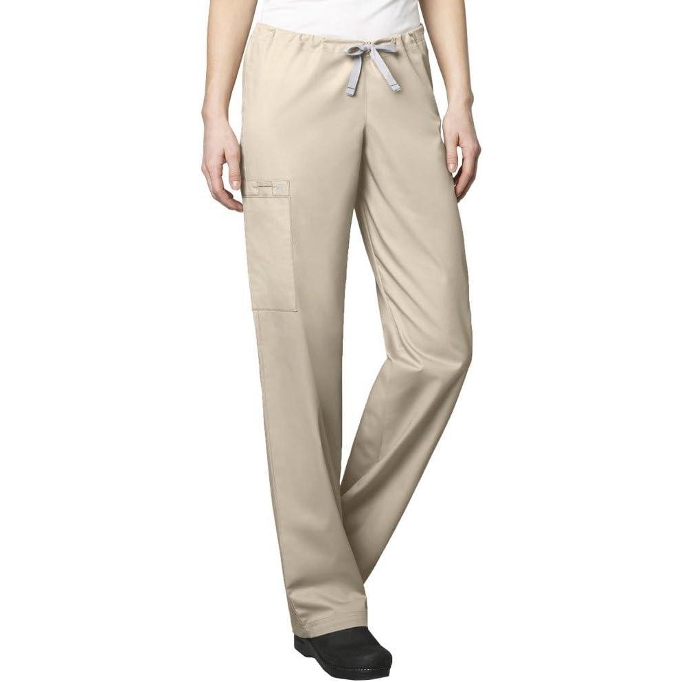 WonderWink Unisex-Adult Drawstring Cargo Pant(Khaki)