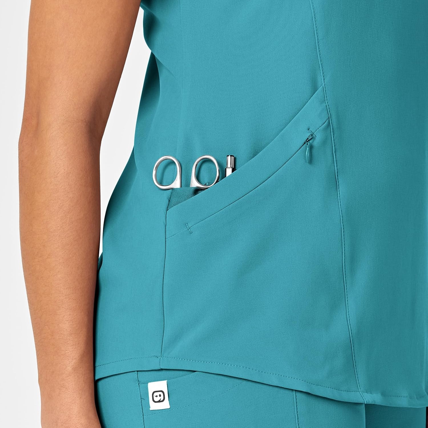 WonderWink Women’s Scrub Top(Teal Blue)