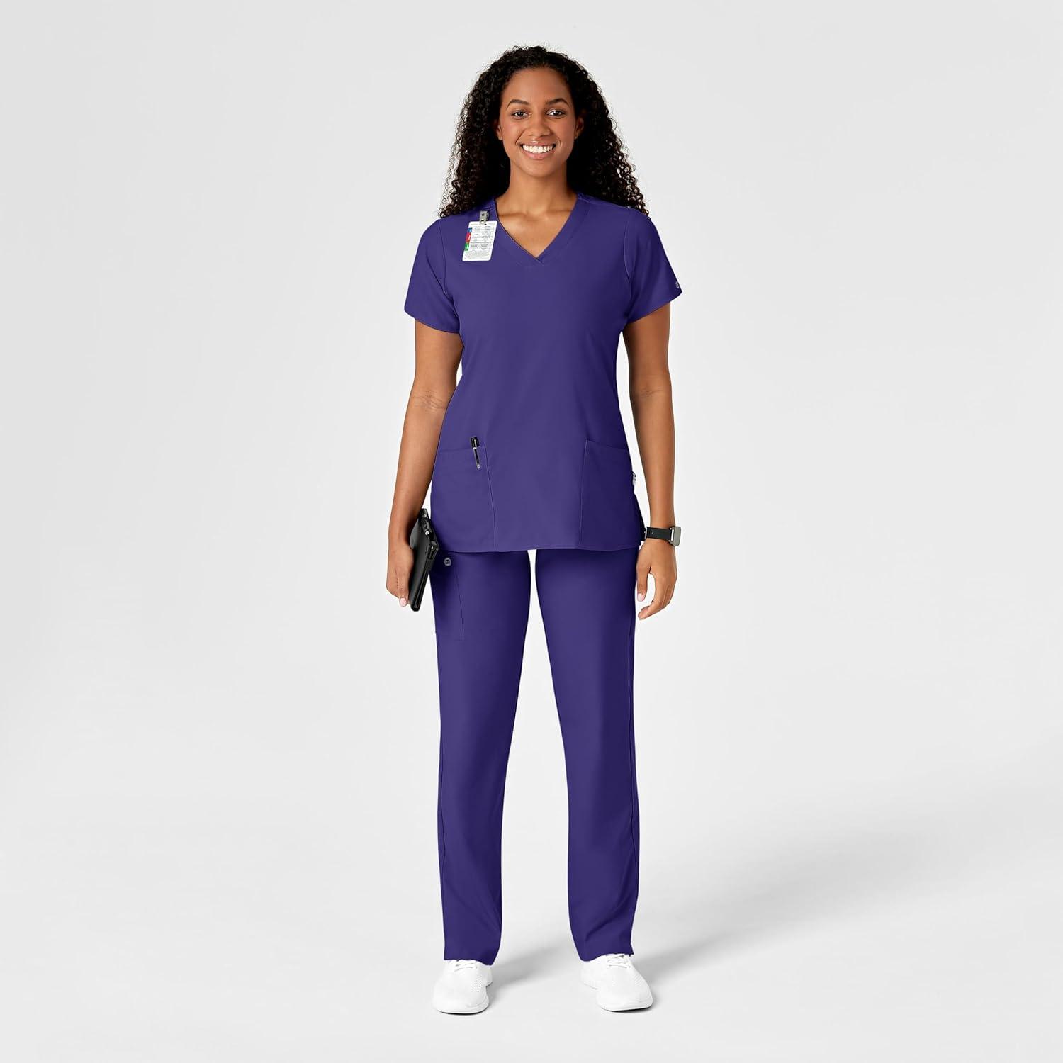 WonderWink Petite Women’s Drawstring Pant(Grape)