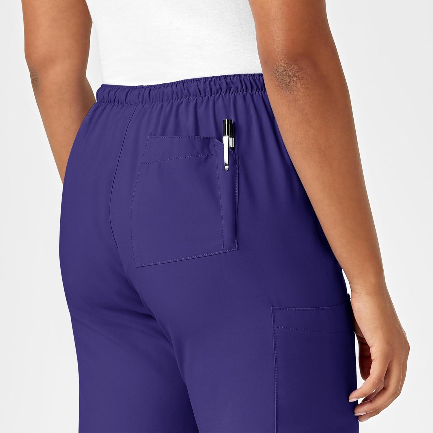 WonderWink Petite Women’s Drawstring Pant(Grape)