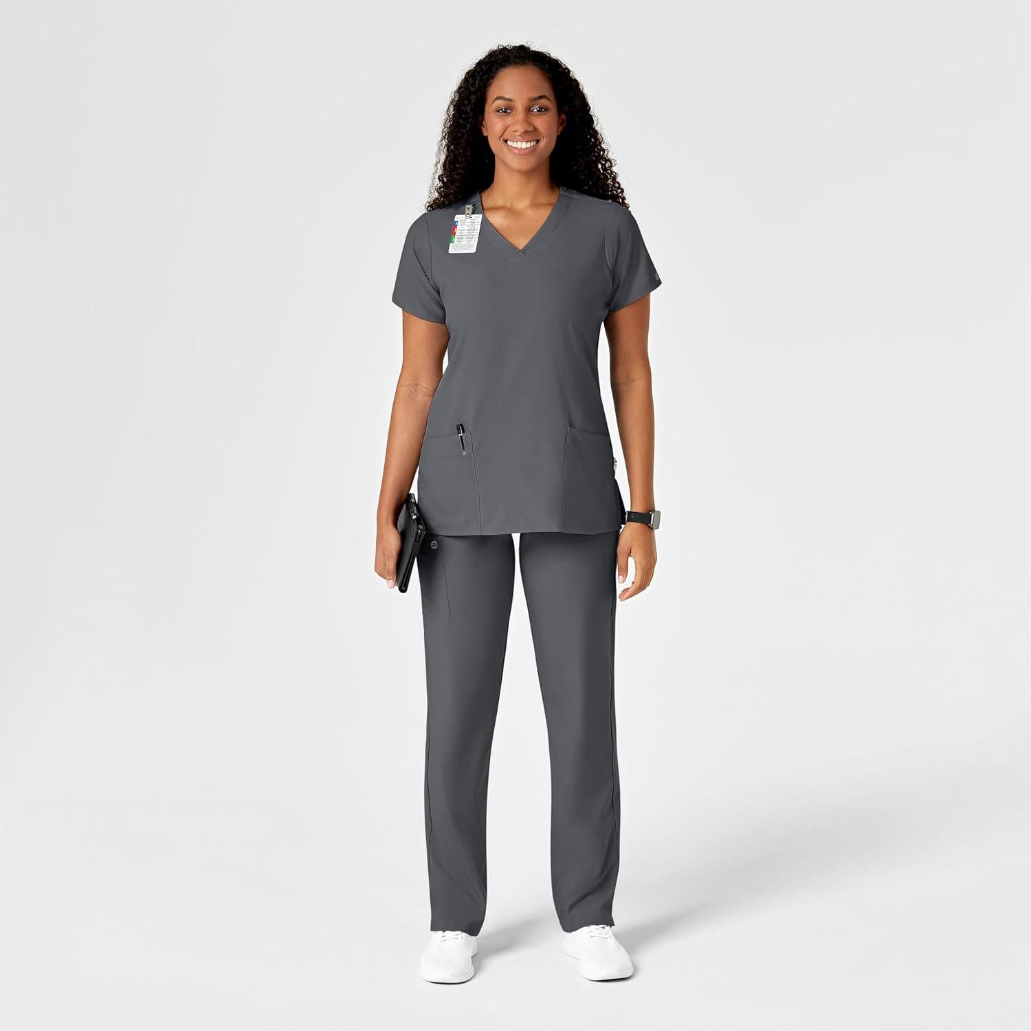WonderWink Petite Women’s Drawstring Pant(Pewter)