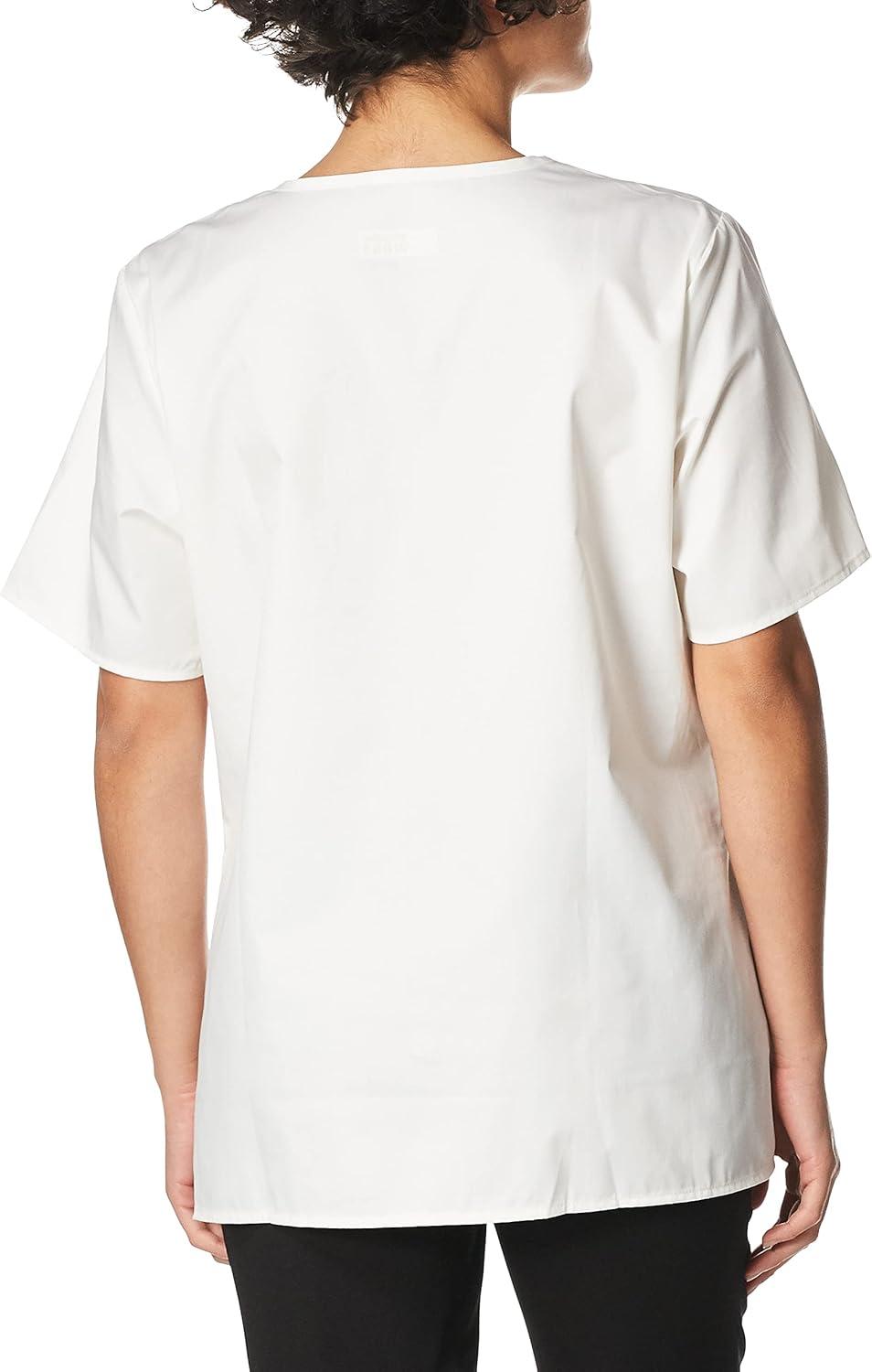 WonderWink Women’s Wonderwork Short Sleeve Snap Jacket(White)
