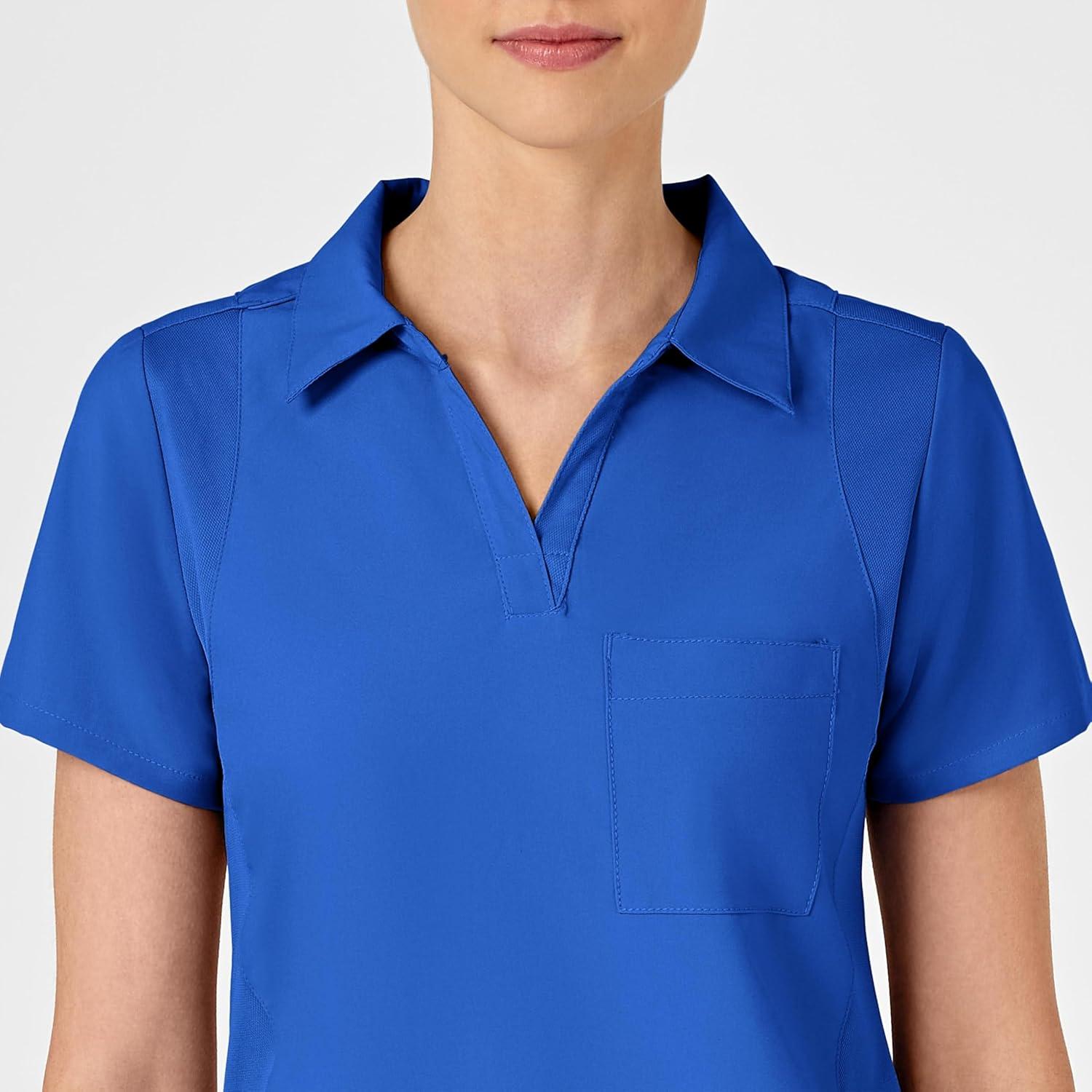 WonderWink Womens Collar Top(Royal)