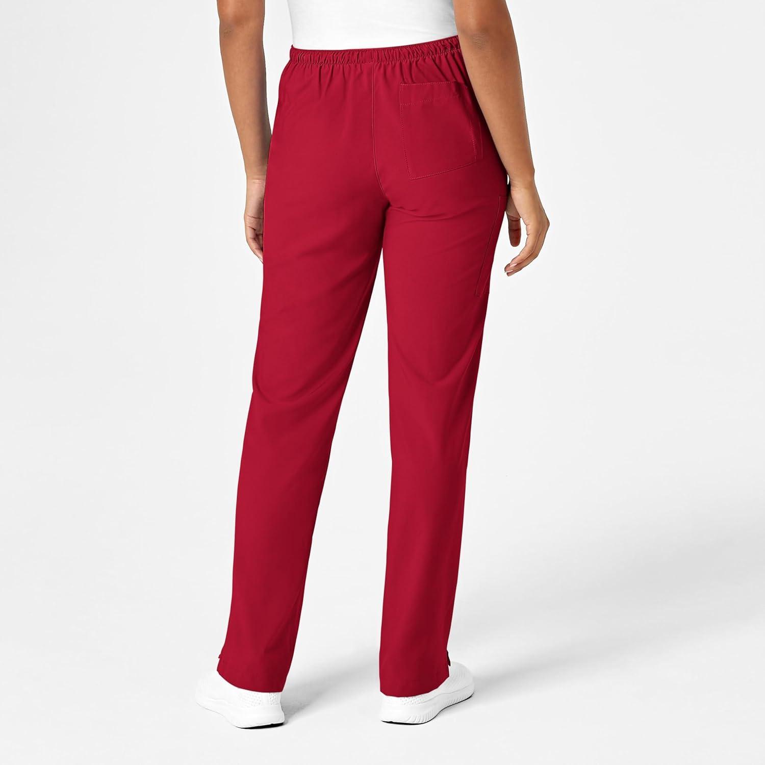 WonderWink Petite Women’s Drawstring Pant(Red)