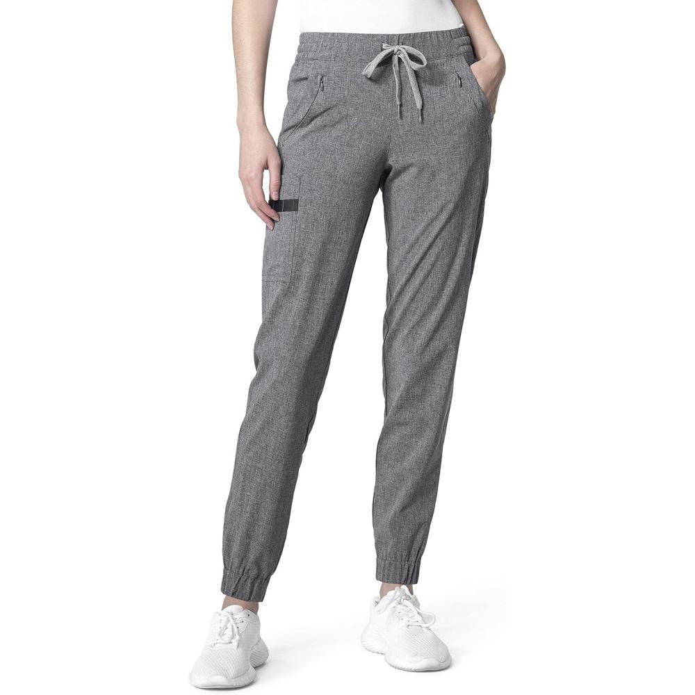 WonderWink Womens Renew Women’s Jogger Scrub Pant(Grey Heather)