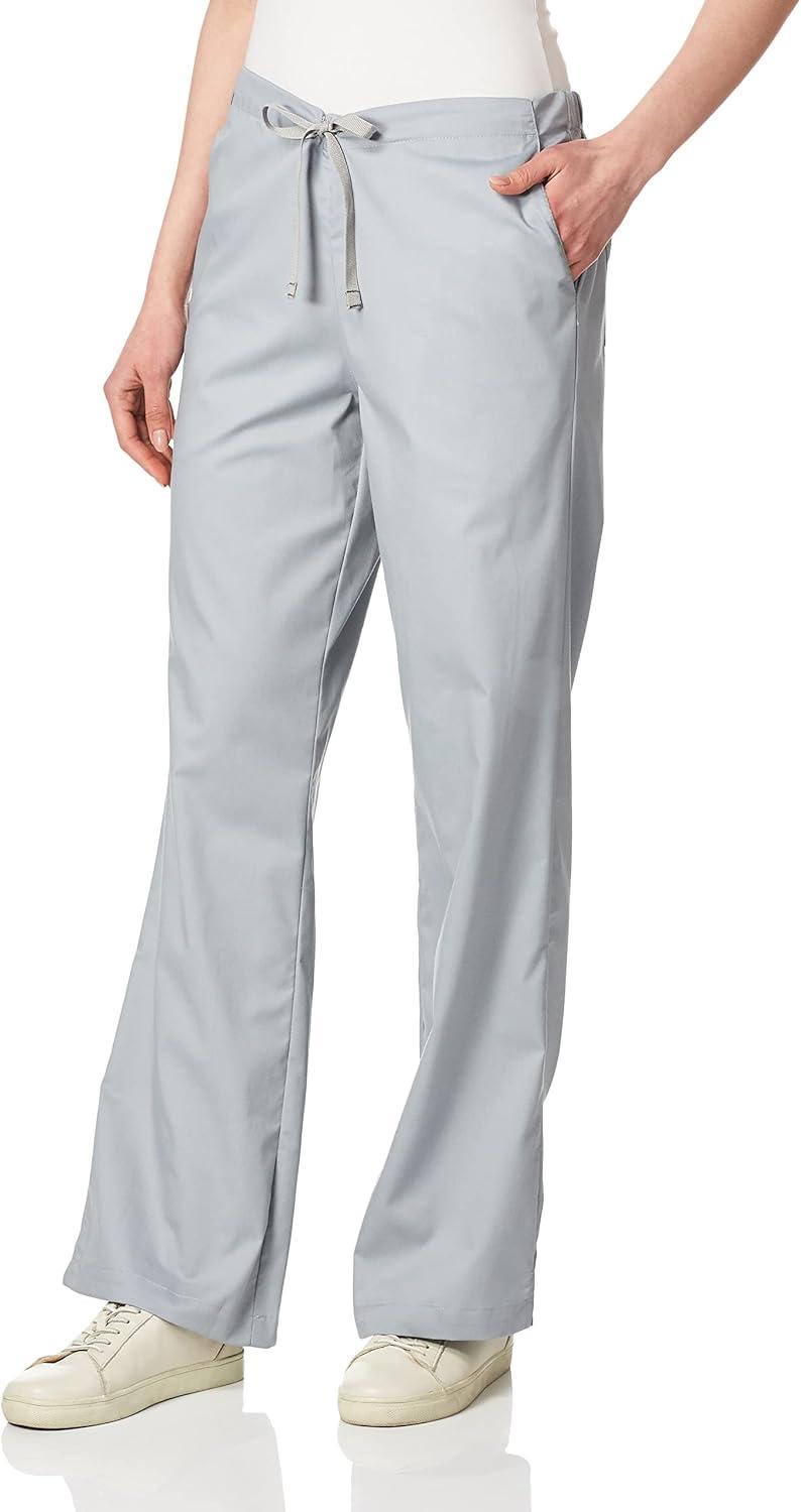 Wink WonderWORK Scrubs for Women, Flare Leg Scrub Pants(Grey)
