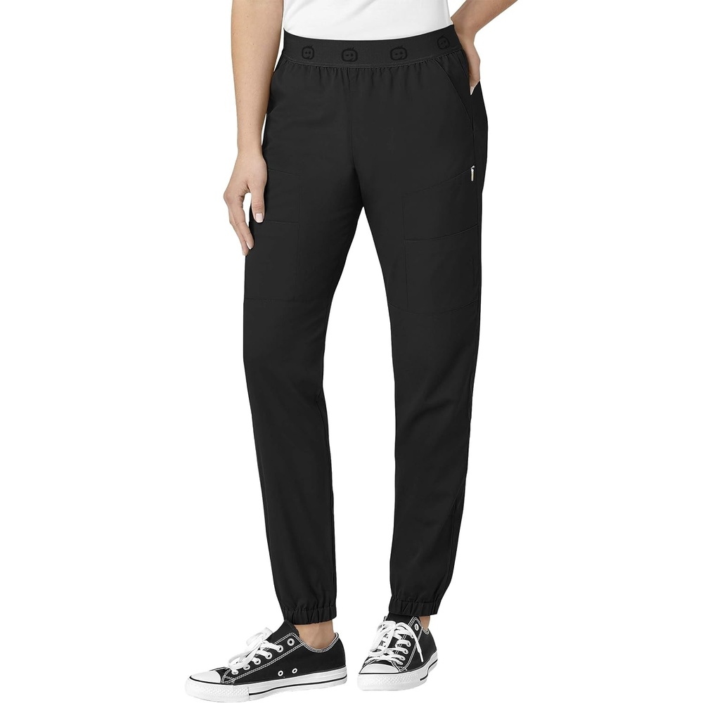 WonderWink Women’s Slim Cargo Jogger Pant(Black)
